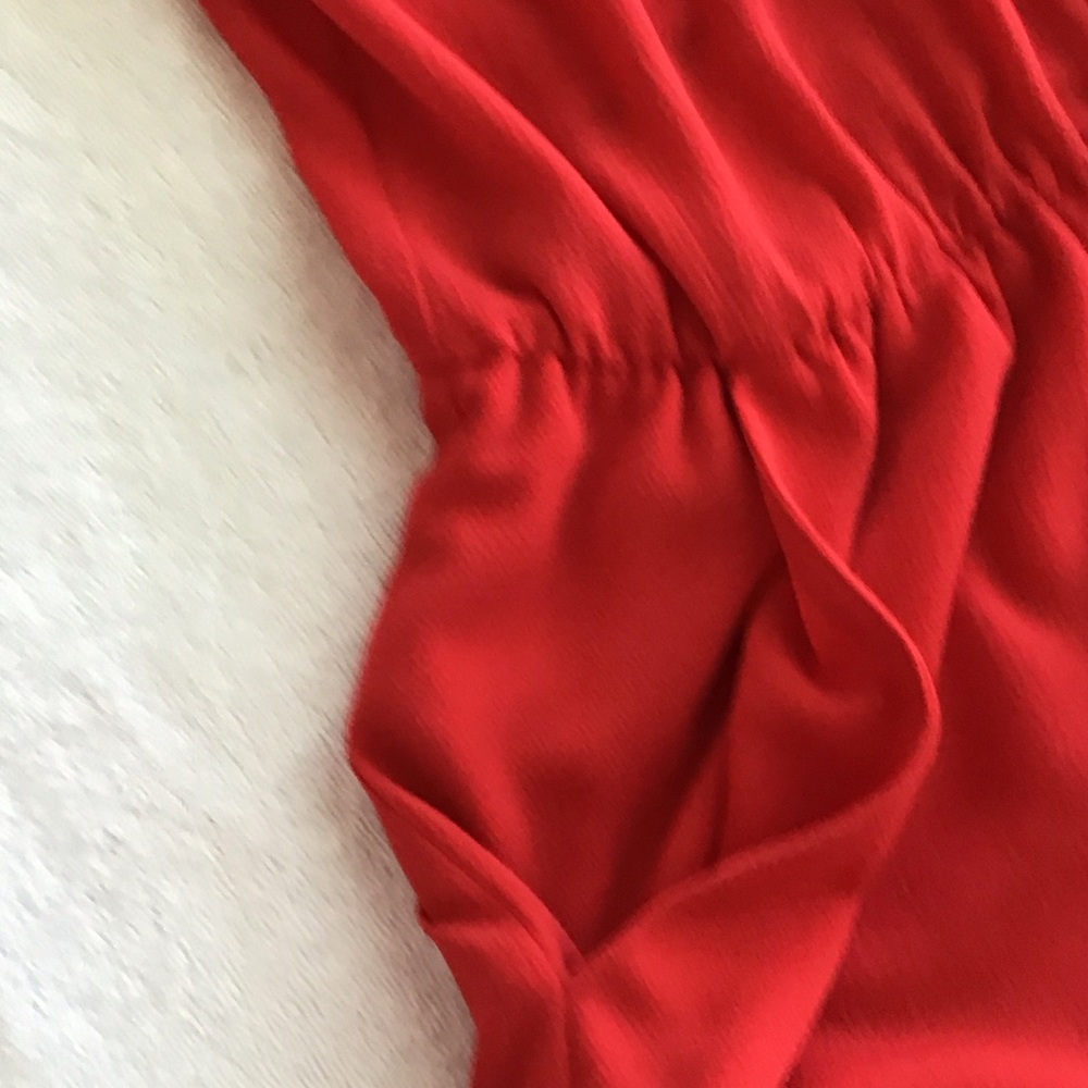 B. Smart Red Ruffled Jumpsuit - Picture 5 of 5